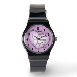 Lila Krankenschwester Armbanduhr