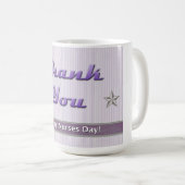 Lila Krankenstreifen Kaffeetasse (VorderseiteRechts)