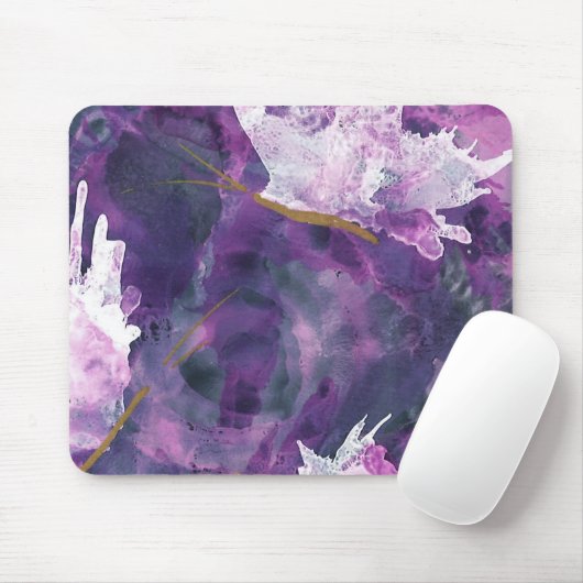 Lila Krause-Mausunterlage Mousepad (Mit Mouse)