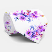 Lila Krawatte (Gerollt)