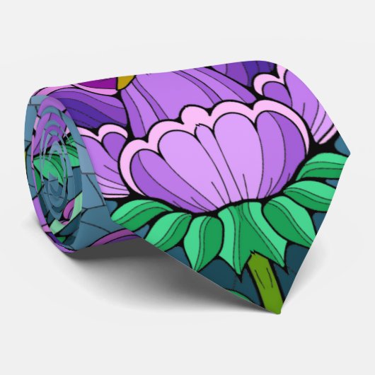 Lila Krawatte (Gerollt)