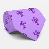 Lila Krawatte des keltischen Kreuzes (Gerollt)