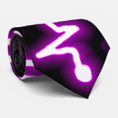 Lila Krawatte des Neons EKG (Gerollt)