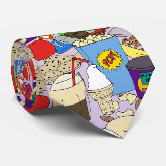 Lila Krawatte für Snacktime