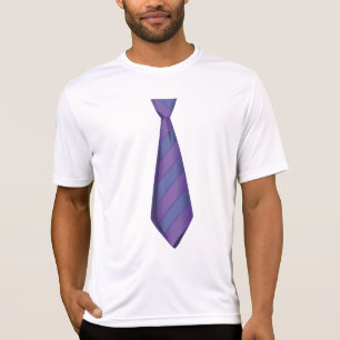Lila Krawatten-T - Shirt