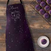 Lila Krebs Zodiac-Zeichen Astrologie Schürze