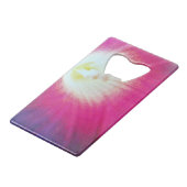 Lila Kreditkarten-Flaschen-Öffner Geldbeutel Flaschenöffner (Vorderseite Schrägansicht)