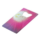 Lila Kreditkarten-Flaschen-Öffner Geldbeutel Flaschenöffner (Rückseite Schrägansicht)