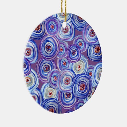 Lila Kreise Dekorative Ornamente (Rechts)