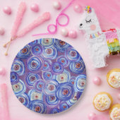 Lila Kreisläufe für kundenspezifische PapierTeller (Party)