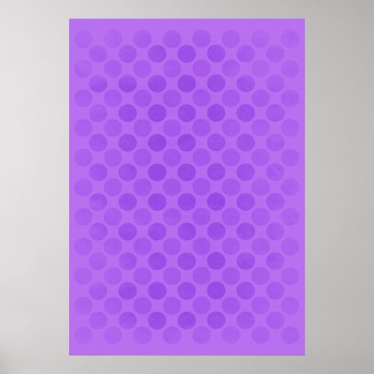 Lila Kreismuster Poster (Vorne)
