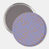 lila Kreisquadrate Magnet (Vorderseite/Rückseite)