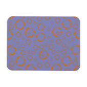 lila Kreisquadrate Magnet (Horizontal)