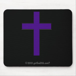 Lila Kreuz gotGod316.com? Mousepad