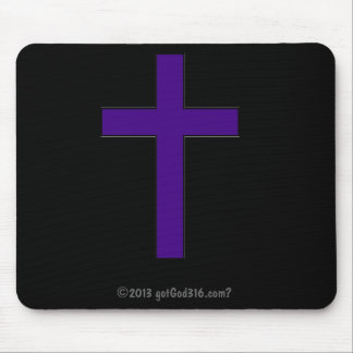 Lila Kreuz gotGod316.com? Mousepad