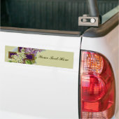 Lila Kreuz mit Blumen Autoaufkleber (Auf Lkw)