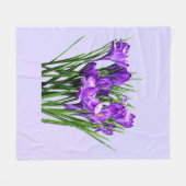 Lila Kreuze Fleecedecke (Vorderseite (Horizontal))