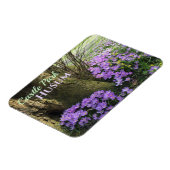 Lila Kreuze in Bloom, Husum, Deutschland Magnet (Linke Seite)