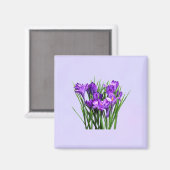 Lila Kreuze Magnet (Vorderseite/Rückseite)