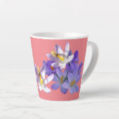 Lila Kreuze mit Bee Pink Latte-Tasse Milchtasse (Rechte Ecke)