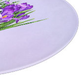 Lila Kreuze Schneidebrett (Ecke)