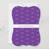 Lila Kreuzfahrt Einladung (Rückseite)