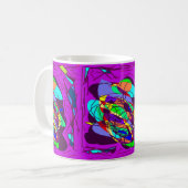 Lila Kreuzung Kaffeetasse (Vorderseite Links)
