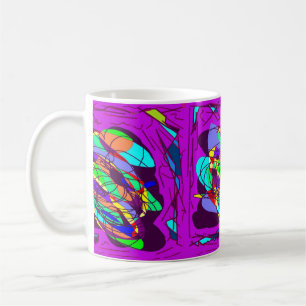 Lila Kreuzung Kaffeetasse