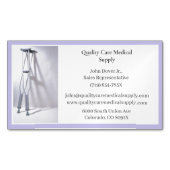 Lila Kreuzungen medizinische Hilfsmittel Magnetische Visitenkarte (Vorderseite)