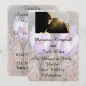 LILA KREUZUNGEN ZOLLBREITE EINLADUNG (Vorne/Hinten)