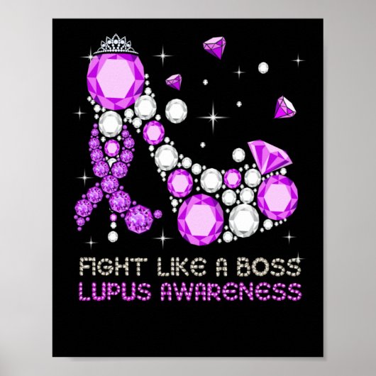 Lila Krieger kämpft Lupus wie ein Boss Poster (Vorne)