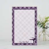 Lila Kriegskünste Briefpapier (Stehend Vorderseite)