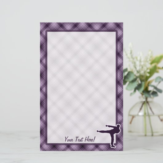 Lila Kriegskünste Briefpapier (Stehend Vorderseite)