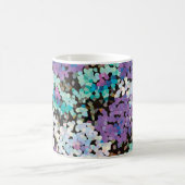 Lila Kristall-Blüten Kaffeetasse (Mittel)