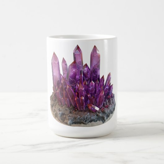 lila Kristall Kaffeetasse (Mittel)