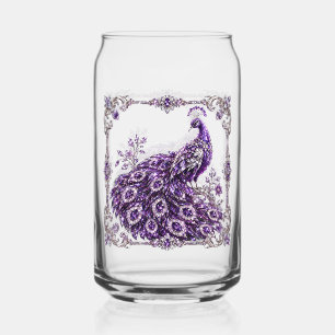 Lila Kristall-Pfau Luxus-Kollektion Dosenglas