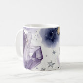 Lila Kristall-Wasserfarbtasse Kaffeetasse (Vorderseite Links)