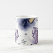 Lila Kristall-Wasserfarbtasse Kaffeetasse (Mittel)