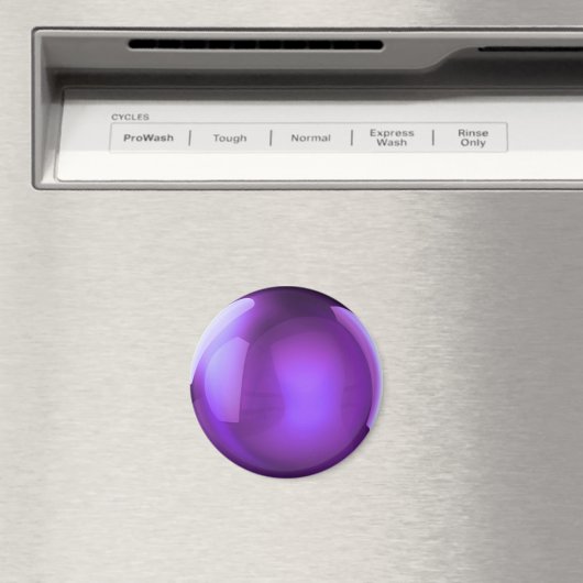 Lila Kristallball Magnet (In Situ (Geschirrspüler))