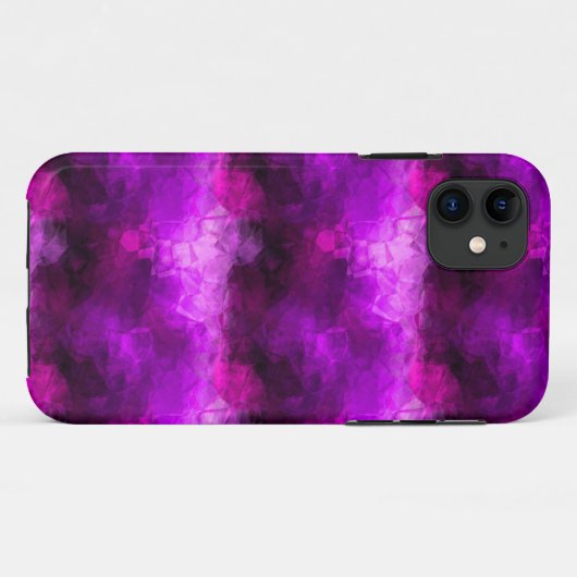 Lila Kristalle Case-Mate iPhone Hülle (Rückseite (Horizontal))