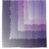 Lila Kristalle Duschvorhang (Vorderseite)