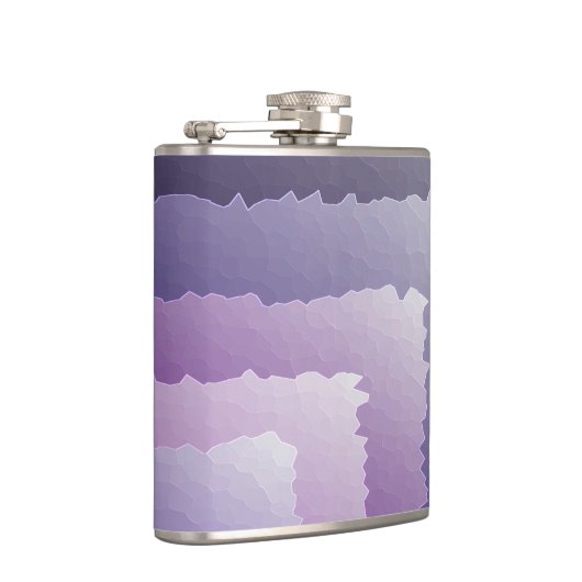 Lila Kristalle Flachmann (Rechts)