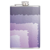 Lila Kristalle Flachmann (Vorderseite)