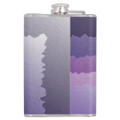 Lila Kristalle Flachmann (Rückseite)