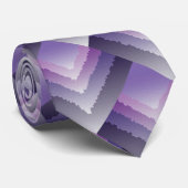Lila Kristalle Krawatte (Gerollt)