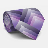 Lila Kristalle Krawatte (Gerollt)