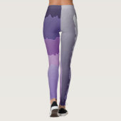 Lila Kristalle Leggings (Rückseite)