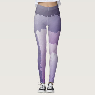 Lila Kristalle Leggings