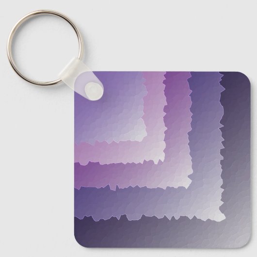 Lila Kristalle Schlüsselanhänger (Vorderseite)