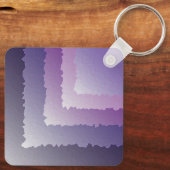 Lila Kristalle Schlüsselanhänger (Rückseite)